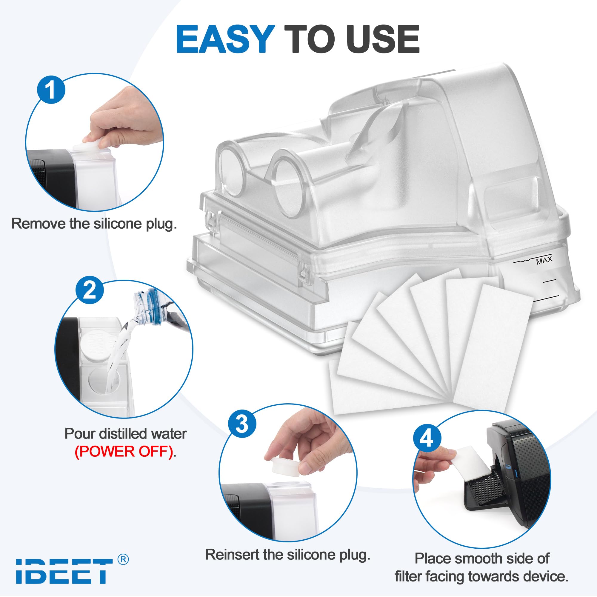 IBEET pack of 70 disposable filters improves air filtration