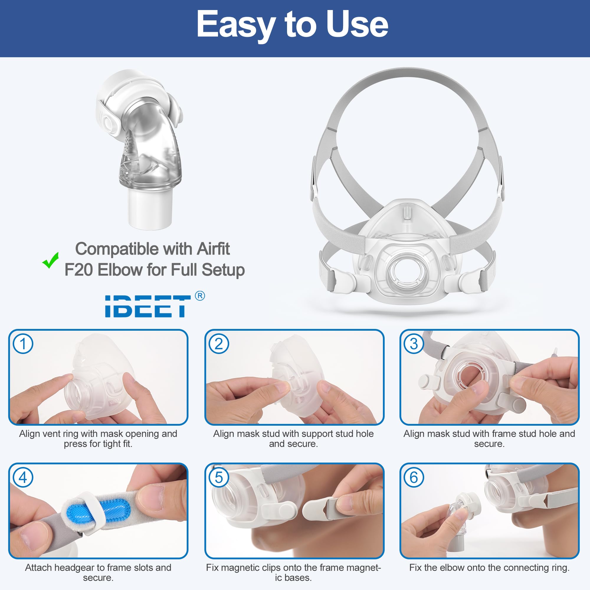 IBEET AirFit F20 care and cleaning guidance for silicone cushion
