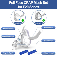 IBEET AirFit F20 flexible frame adapts to facial contours for consistent seal.