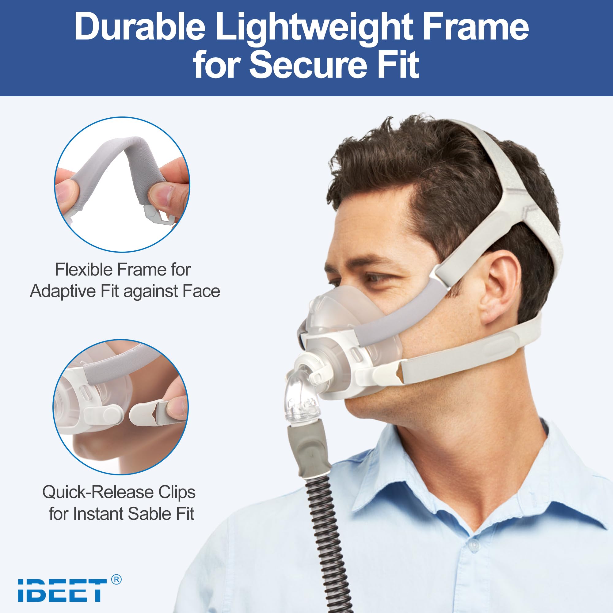 IBEET AirFit F20 magnetic clips for quick secure release