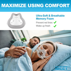 IBEET AirFit F30i cushion attached to frame demonstrating seamless seal.