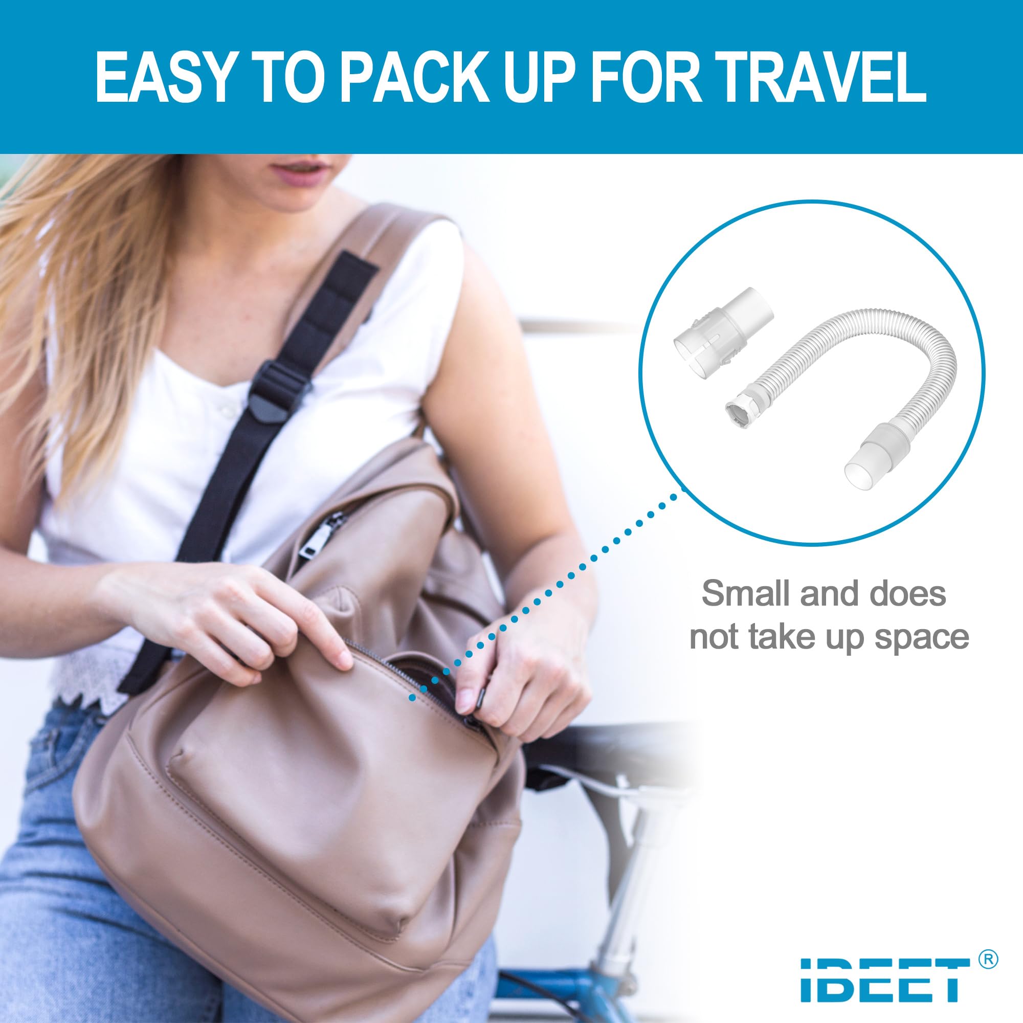 IBEET 22mm hose adapter supports versatile CPAP configurations.