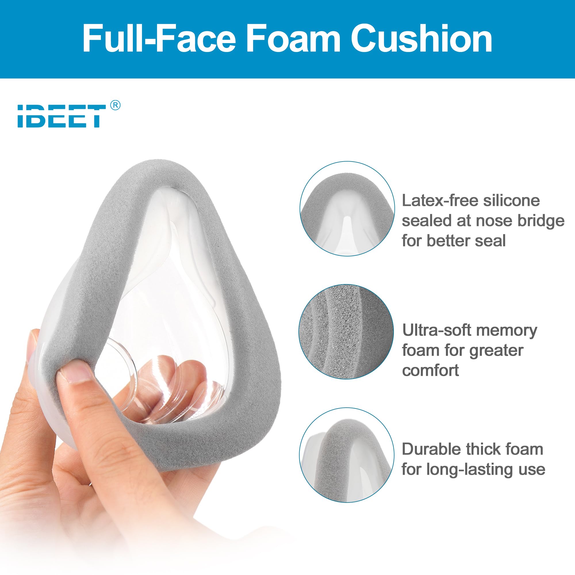 IBEET AirTouch F20 Large durable frame for long-term use.