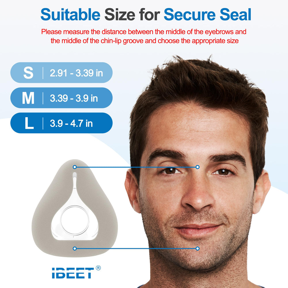 Simple cleaning with CPAP wipes shown on IBEET fabric cushion.