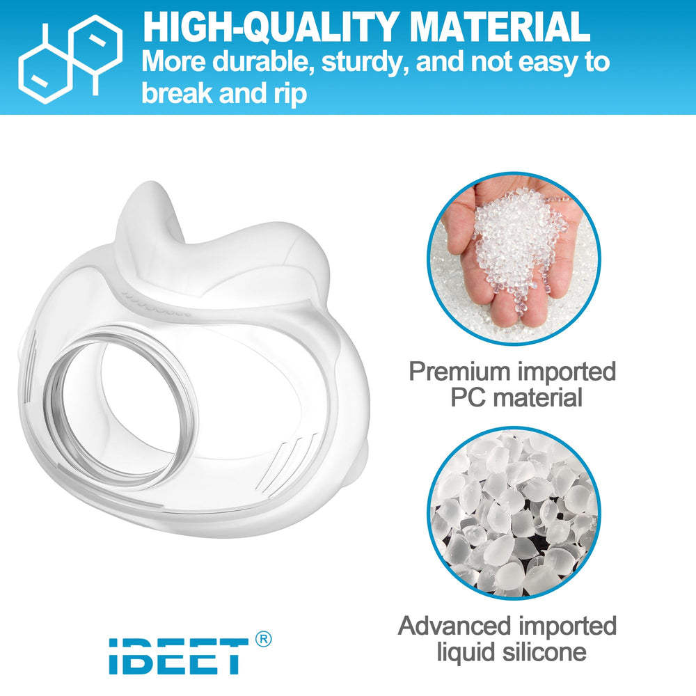 IBEET latex-free silicone – soft, skin-friendly cushion material for daily use.