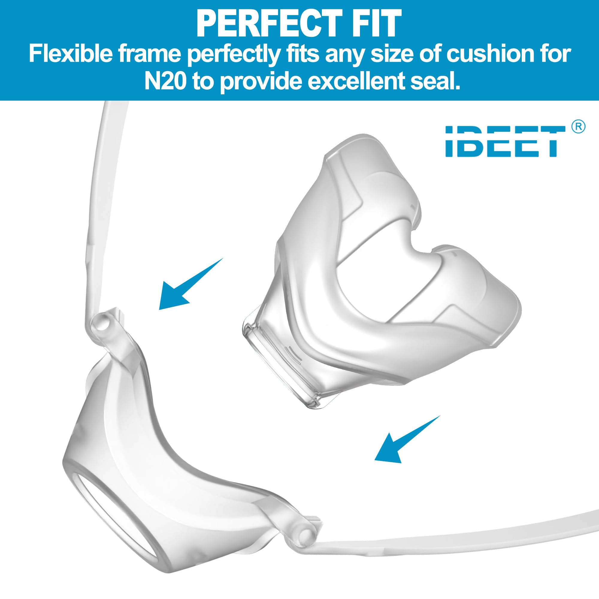 IBEET short tube with rotatable joints enables flexible, tangle-free adjustment.