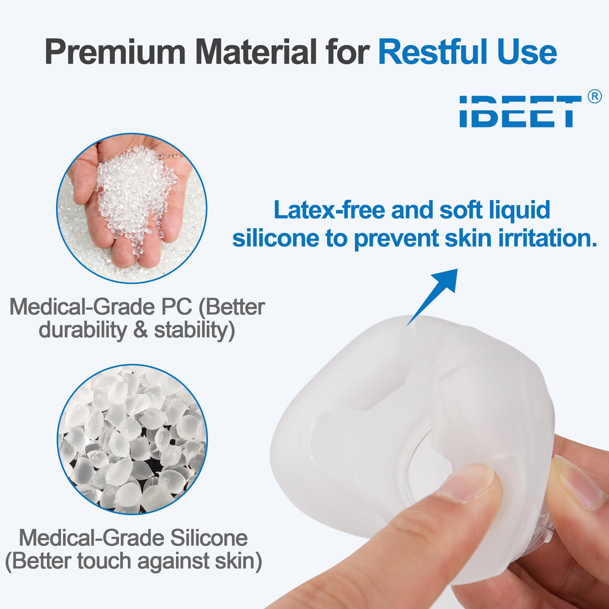 IBEET cushion highlighting easy attachment and removal for quick cleaning.