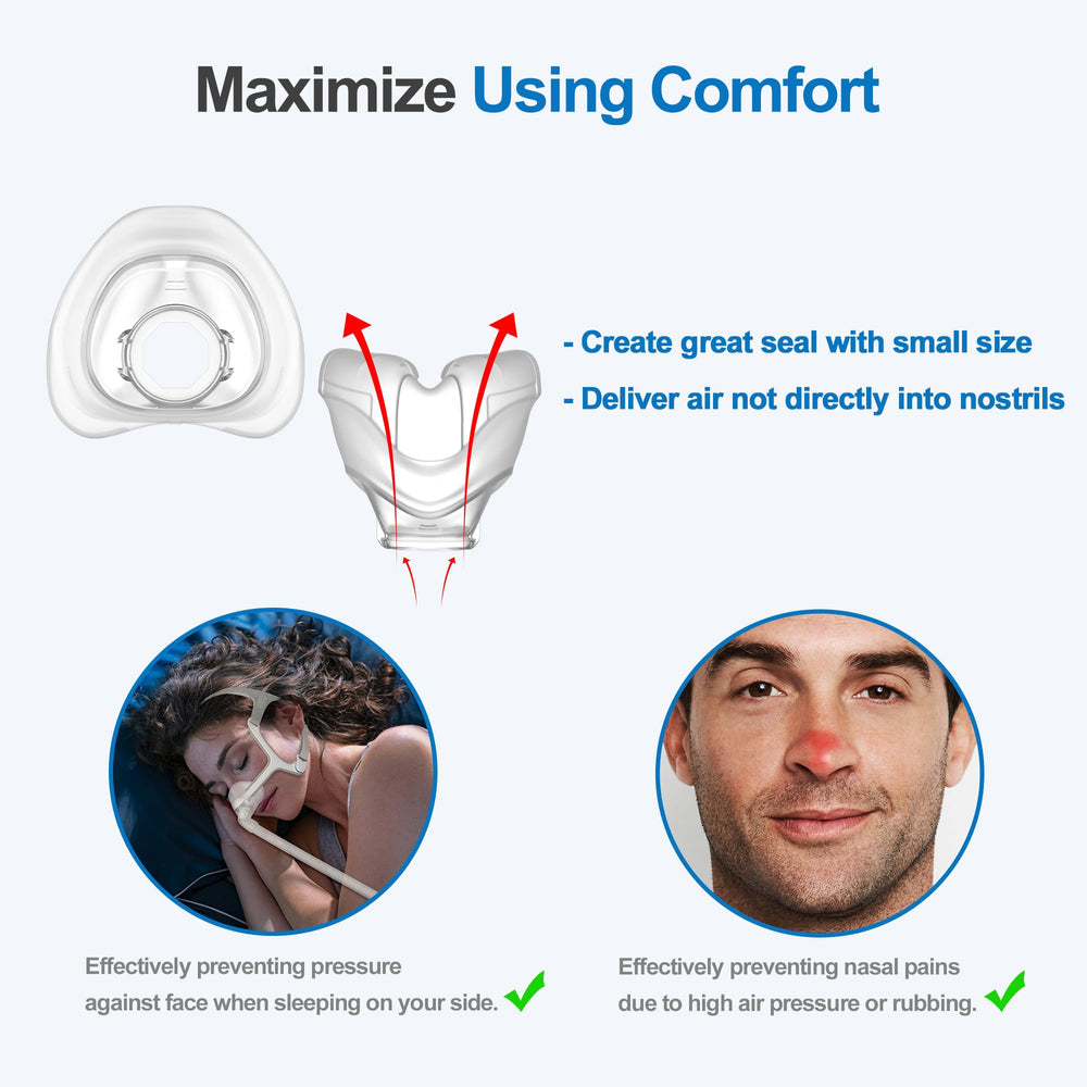 IBEET replacement cushion close-up, latex-free silicone for gentle, comfortable nights.