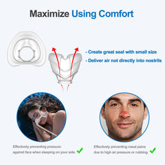 IBEET replacement cushion close-up, latex-free silicone for gentle, comfortable nights.