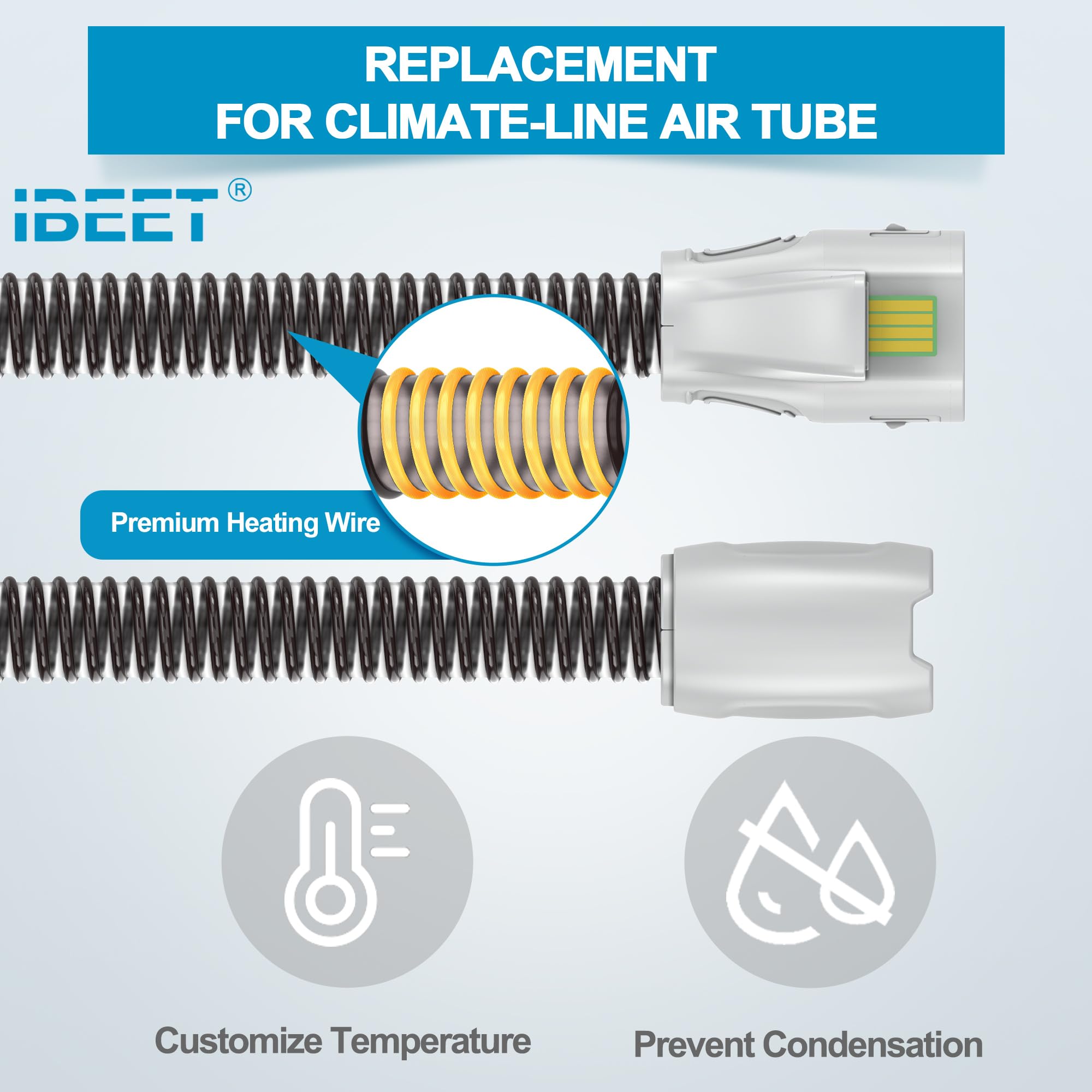 IBEET reliable seal on Airsense 11 with 22mm mask connectors.