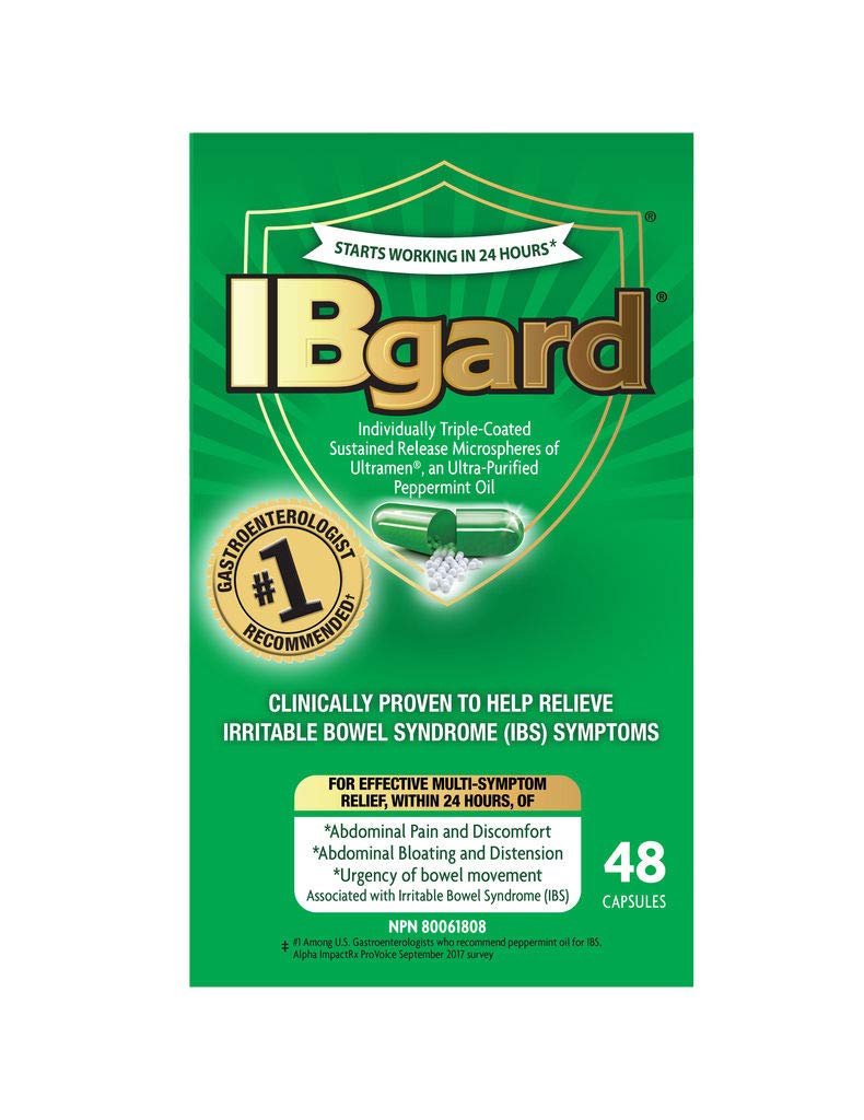 IBgard bottle with 192 capsules for daily digestive support