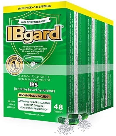 IBgard bottle with 144 capsules for daily digestive wellness