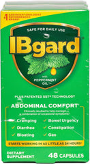 IBgard capsules bottle front view for easy daily gut support.