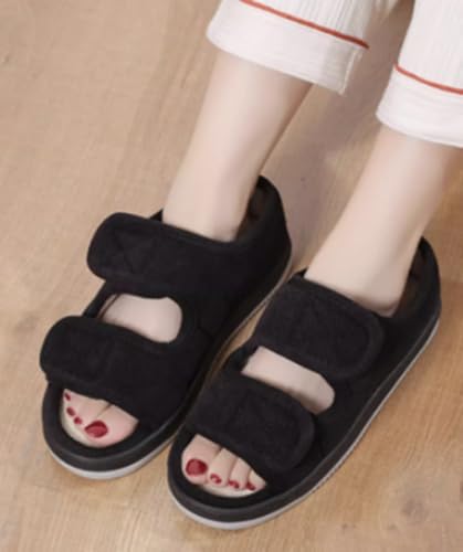 Ibluelover diabetic sandals with adjustable hook-and-loop straps for a customized fit