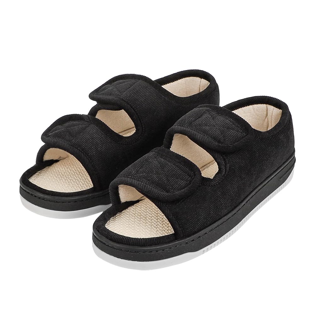 Ibluelover open-toe diabetic sandals for easy wear and swelling relief