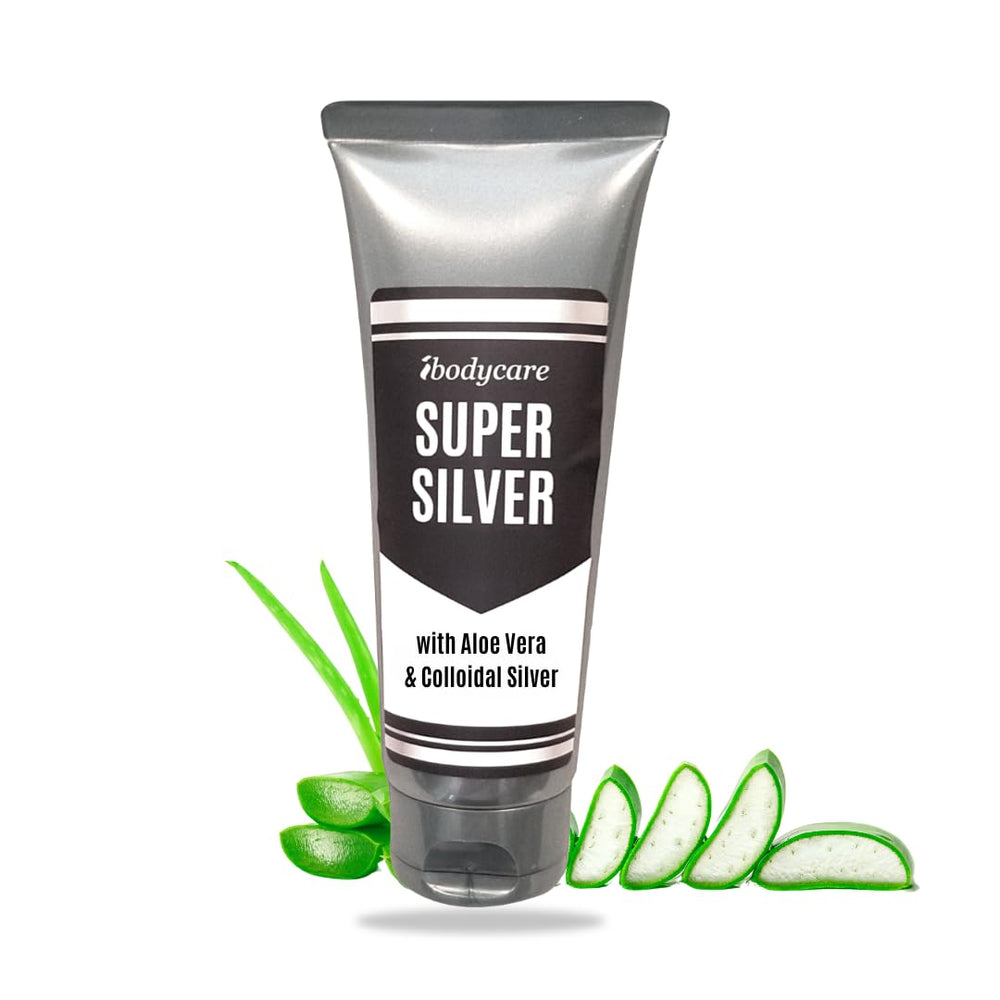ibodycare Super Silver Gel USA-made with 45ppm silver for gentle skin hydration