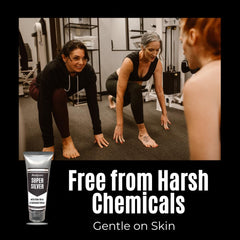 USA-made ibodycare gel supports gentle skin care with aloe and silver