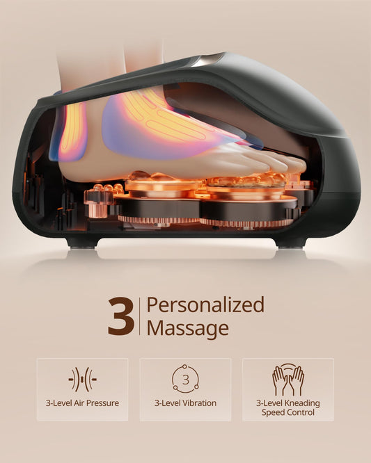 ibreo foot massager remote control and simple settings
