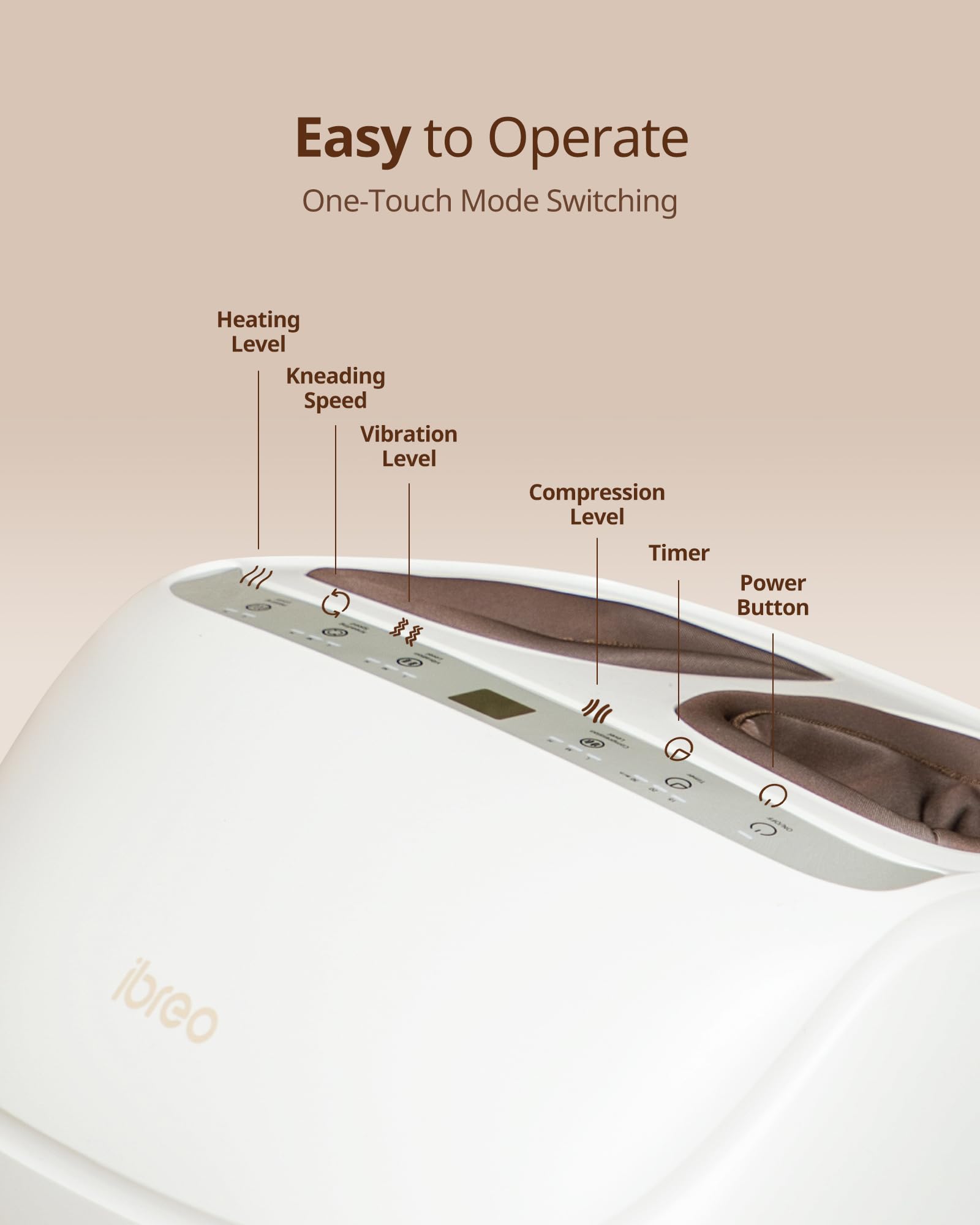 ibreo foot massager removable machine-washable covers for hygiene