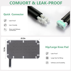 ICENURT hip treatment pad with adjustable belt
