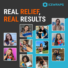 ICEWRAPS ideal for injury recovery with reusable gel packs.