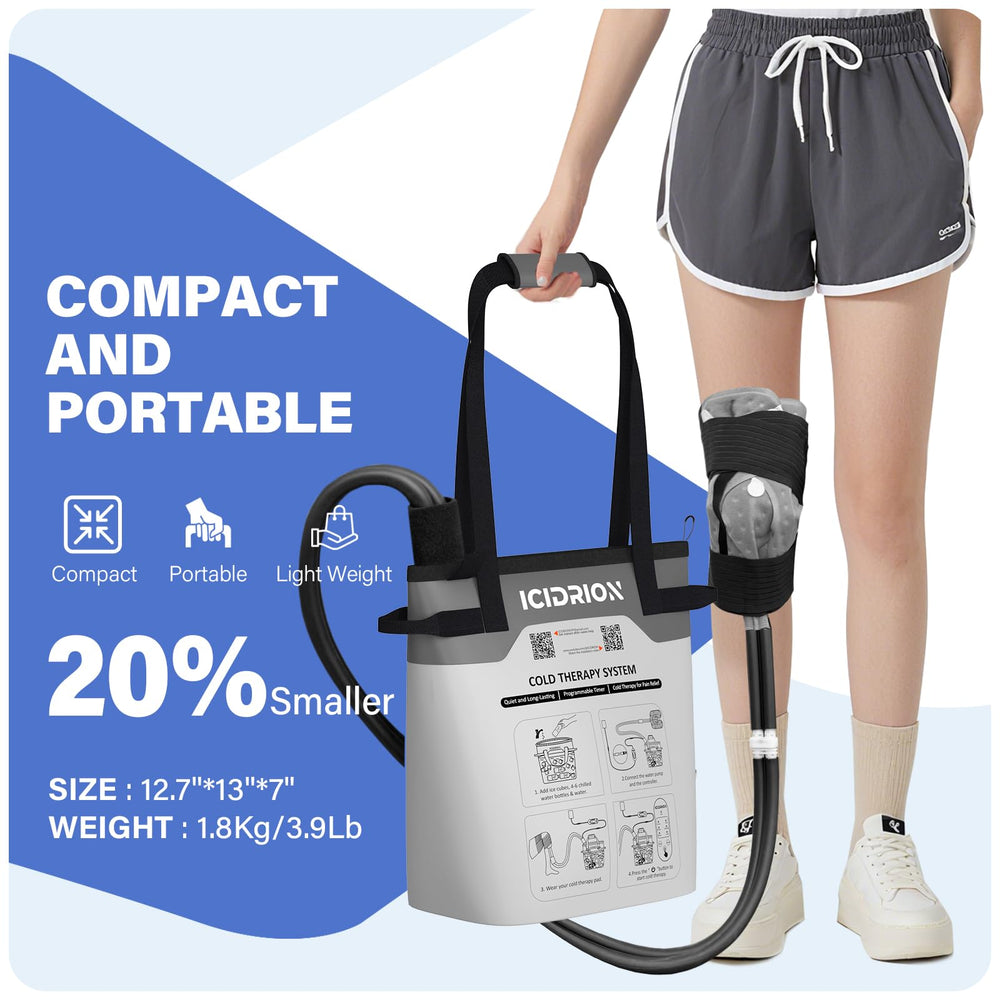 ICIDRION water bottle cooling pack enables long-lasting cold therapy.