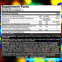 Iconis Migraine Zero CoQ10 bottle emphasizing 300 mg per serving.