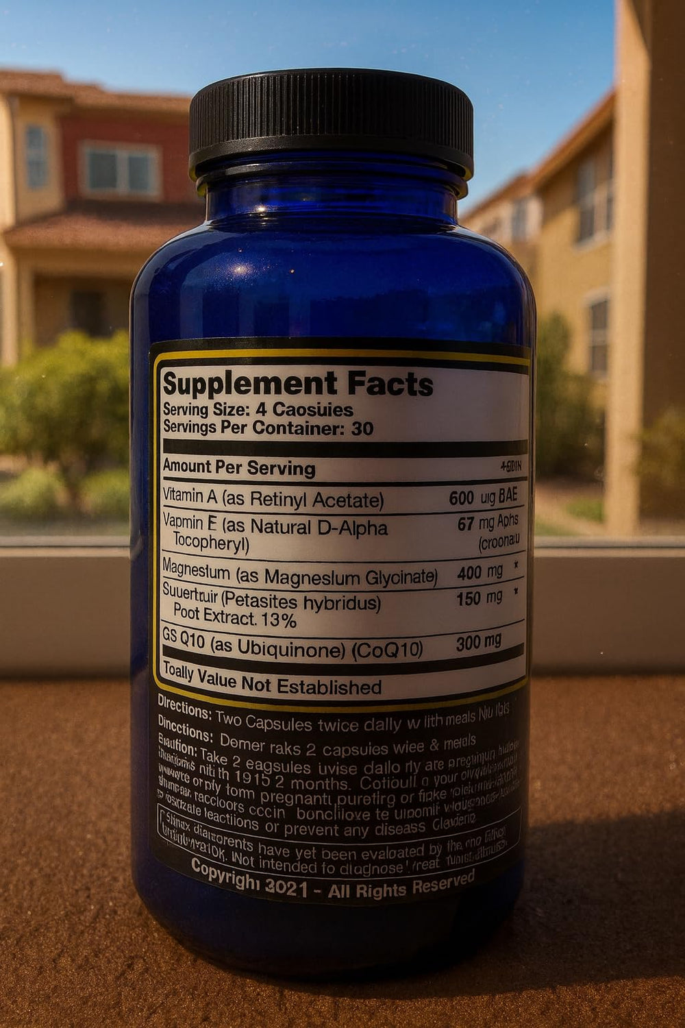 Iconis Migraine Zero ingredients chart showing core nutrients for support.