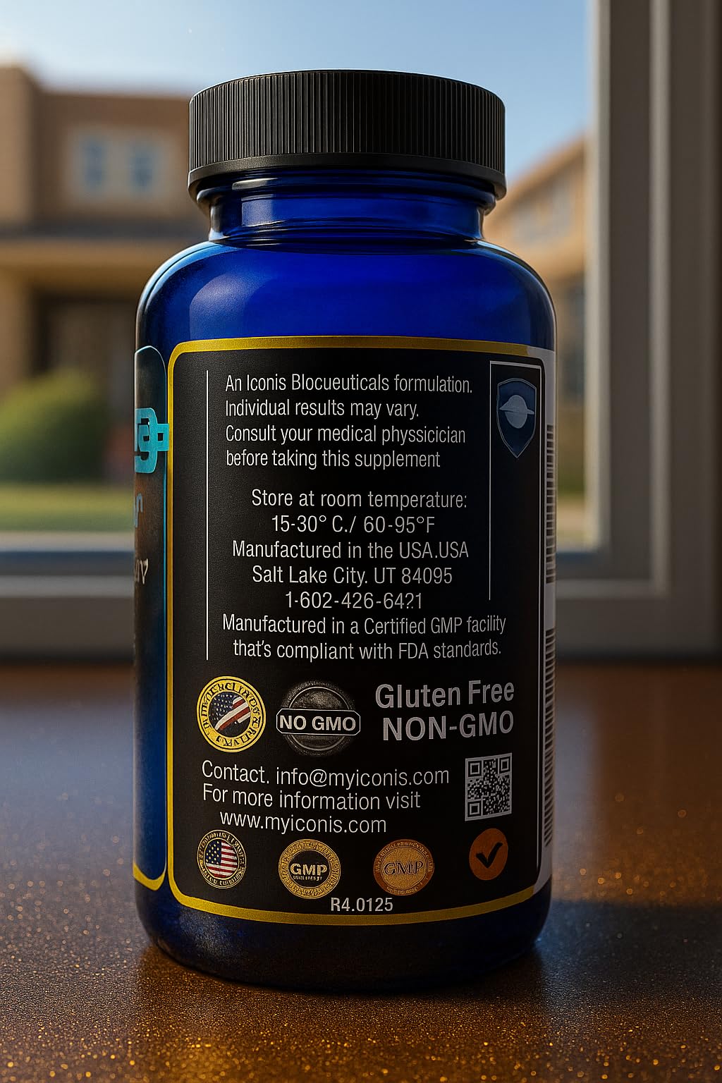 Iconis Migraine Zero packaging image with branding and 120 capsules.