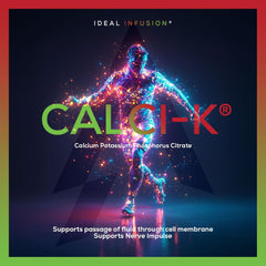 Ideal Infusion Calci-K calcium phosphate for bioavailable calcium and pH balance.