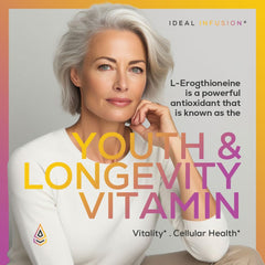 Ideal Infusion ergothioneine capsules closeup reveals pure form and easy swallow.