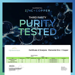Ideal Infusion zinc-bisglycinate-detailed-label-closeup highlights premium formulation.