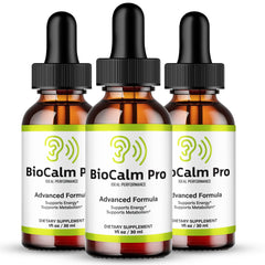 IDEAL PERFORMANCE Bio Calm Pro Tinnitus Drops bottle front view for easy use