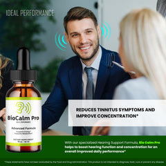 IDEAL PERFORMANCE Bio Calm Pro Tinnitus Drops single-dose regimen for daily use