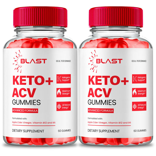 IDEAL PERFORMANCE Blast Keto ACV Gummies bottle front for daily keto support.