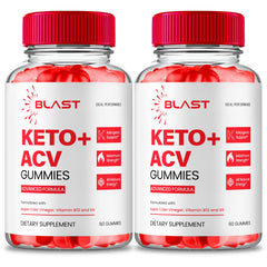 IDEAL PERFORMANCE Blast Keto ACV Gummies bottle front for daily keto support.