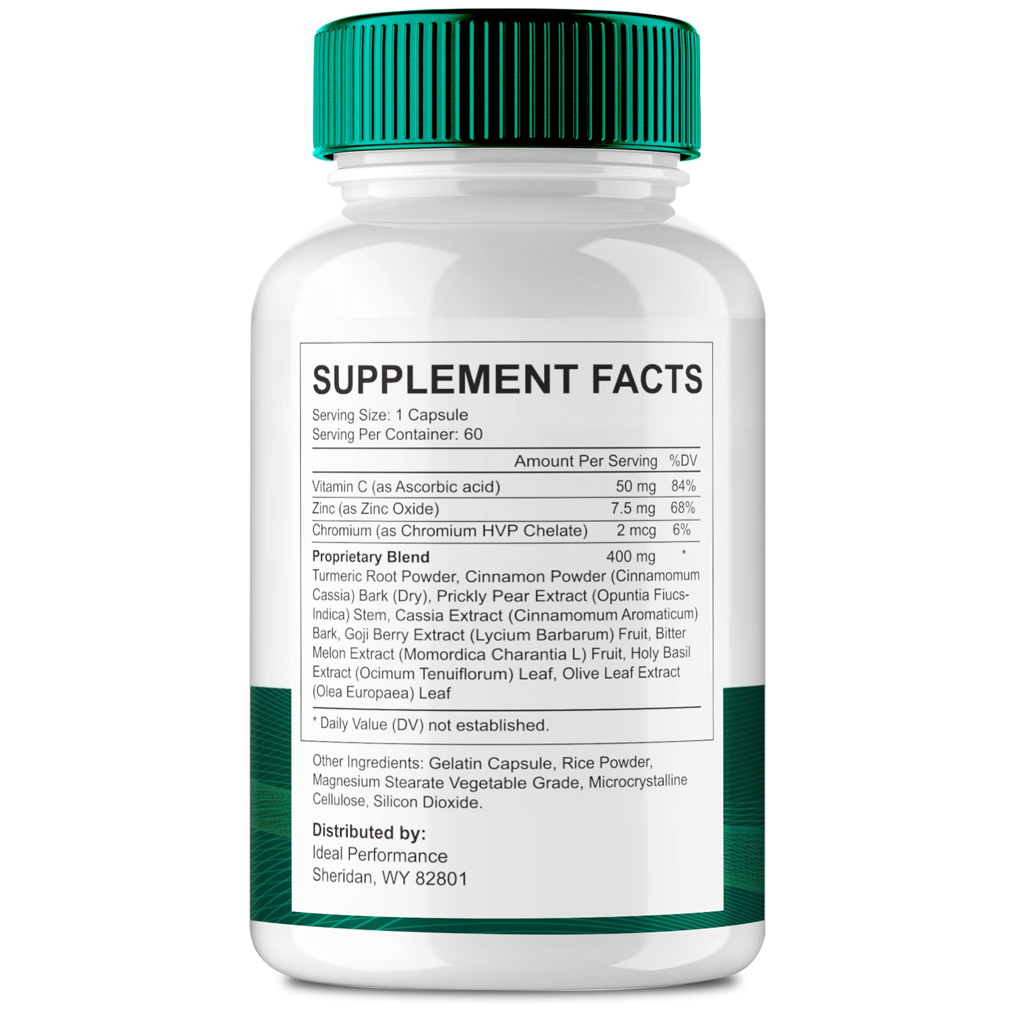 IDEAL PERFORMANCE Blood Restore Capsules bottle cap enables easy daily use.
