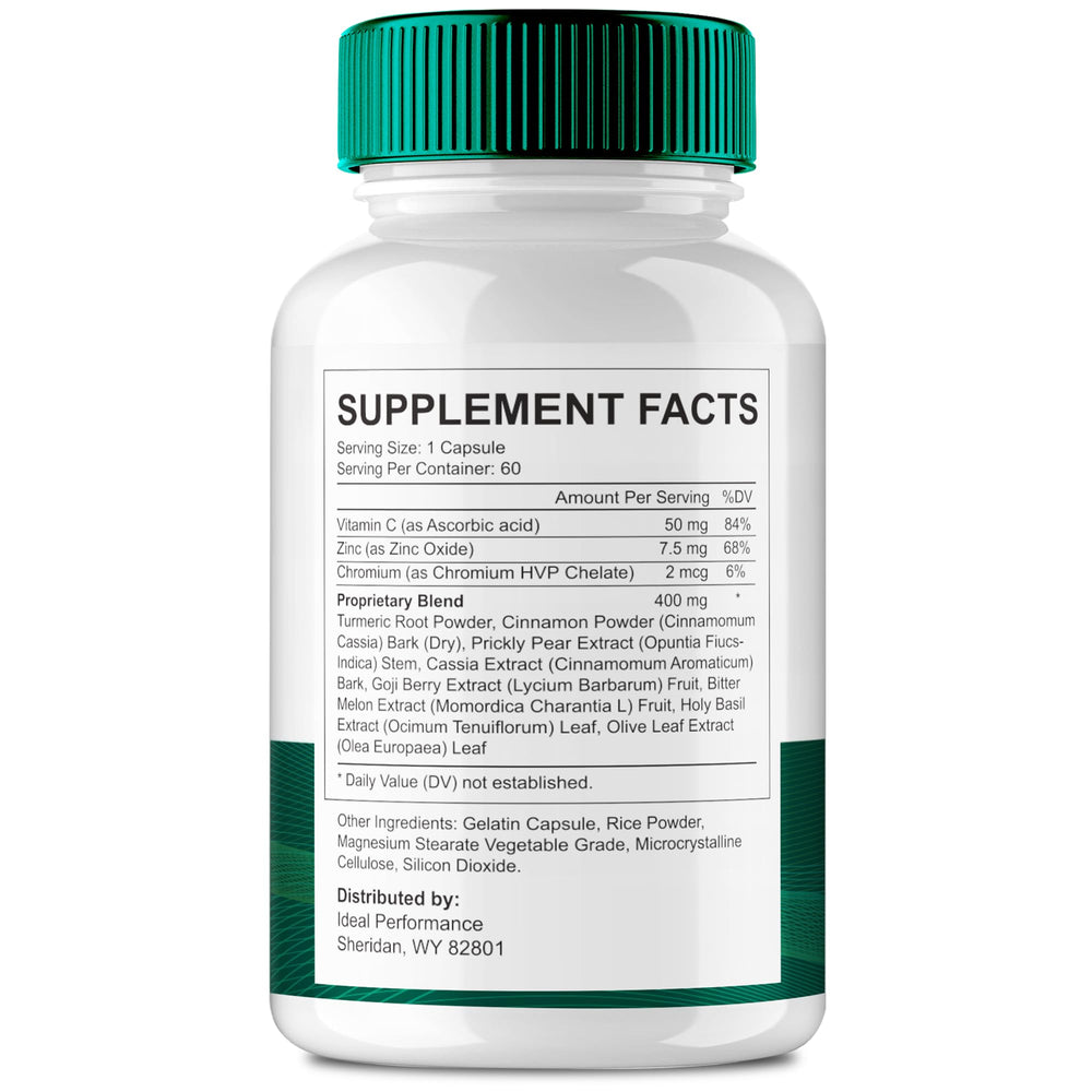 IDEAL PERFORMANCE Blood Restore Capsules bottle cap enables easy daily use.
