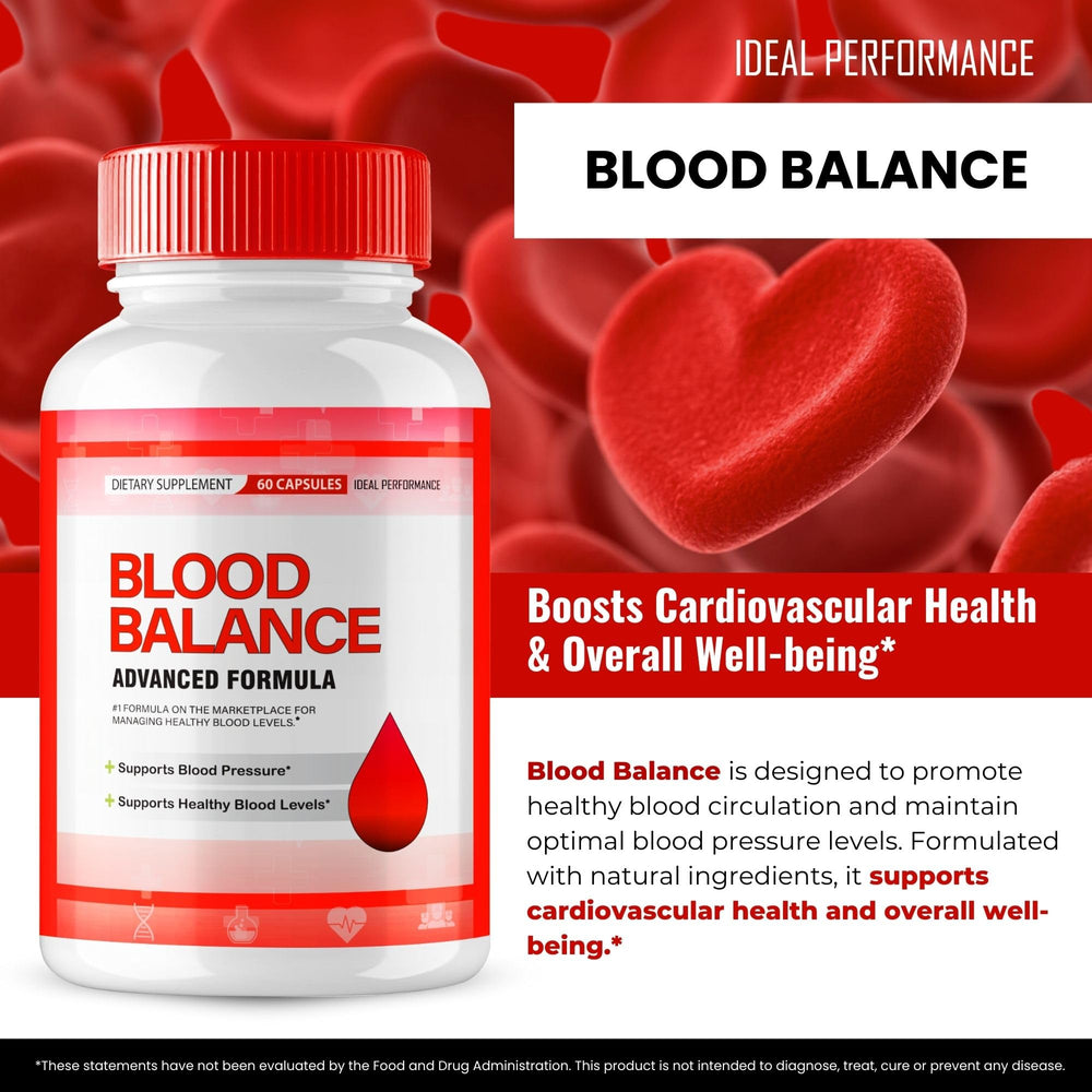 IDEAL PERFORMANCE Blood Balance bottle pour showing easy dosing.