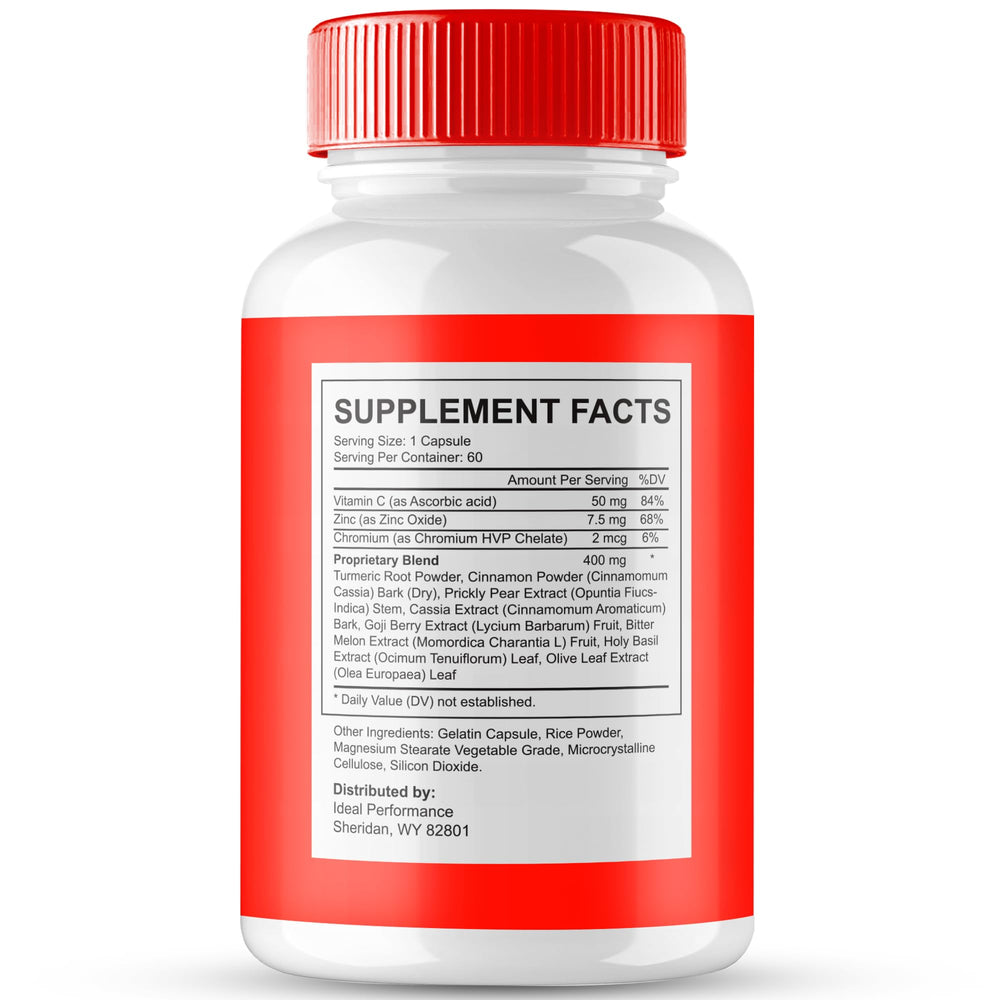 IDEAL PERFORMANCE Blood Balance capsules closeup highlighting extra-strength formula.