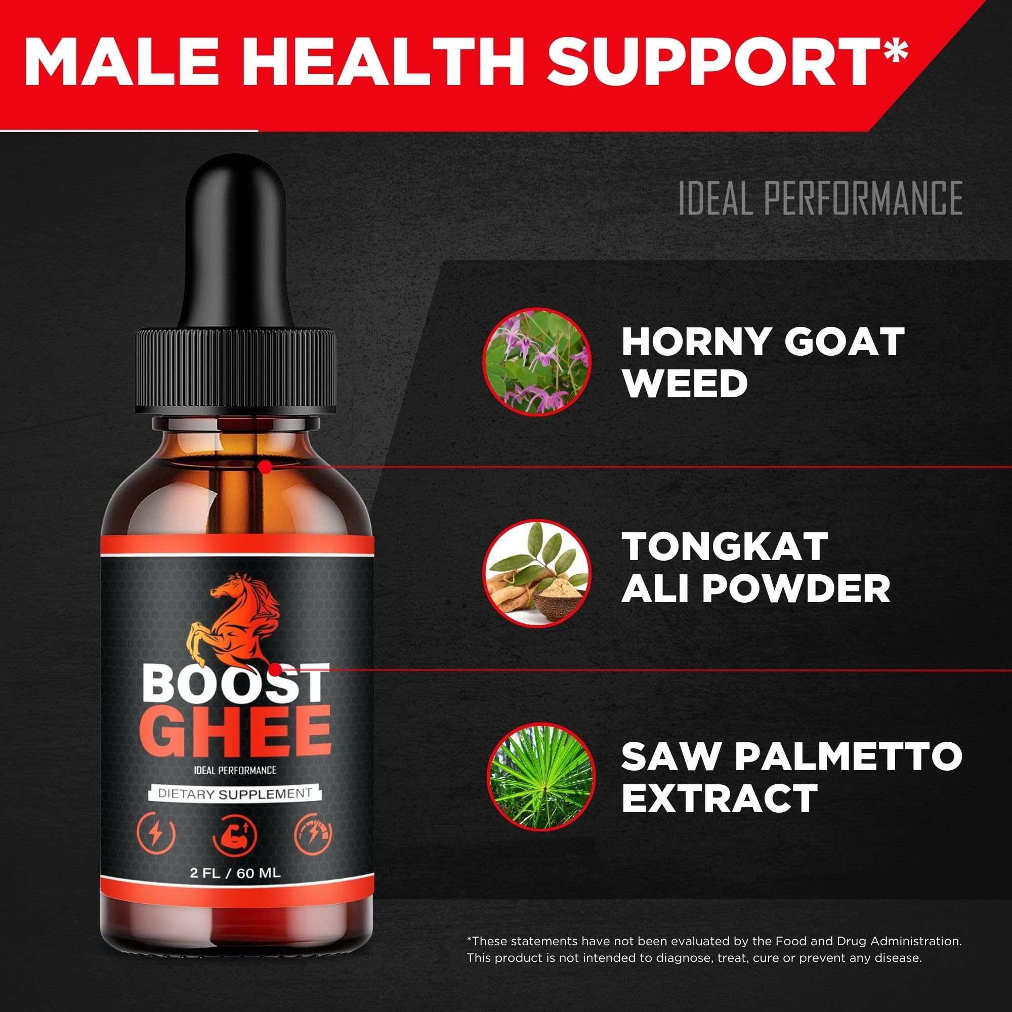 Boost Ghee Drops with glass of water suggests easy daily intake.