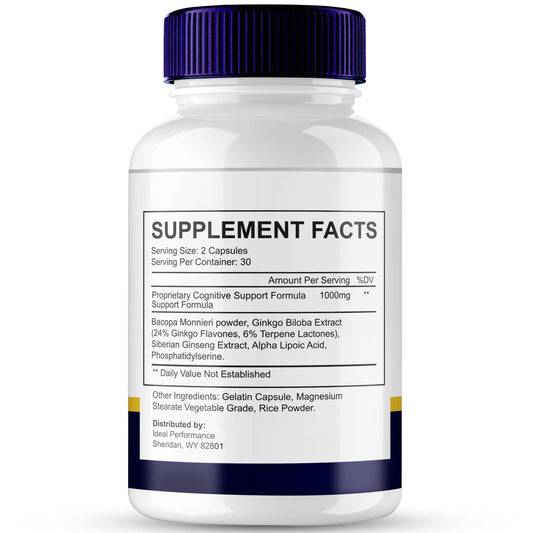 Brain Defender capsules close-up showing easy-to-take daily cognitive support