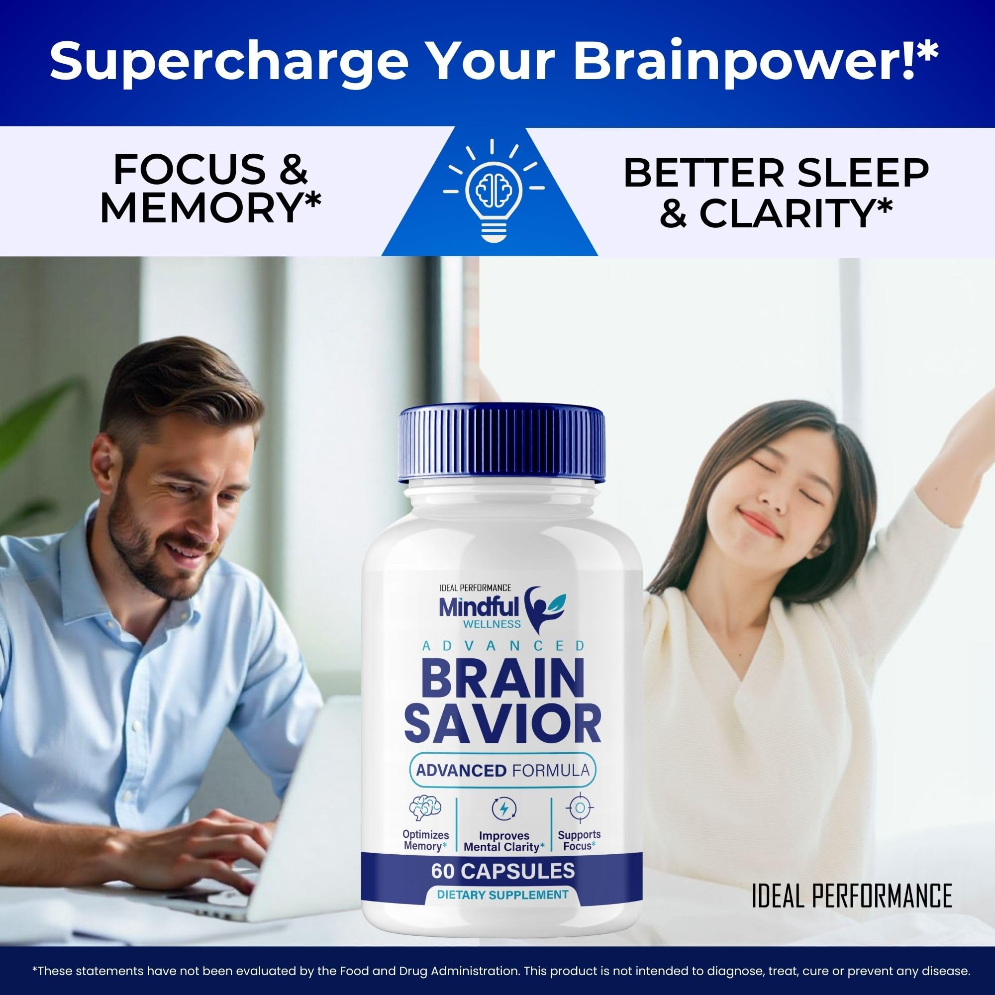 IDEAL PERFORMANCE Brain Savior 5-pack communicating value and ongoing brain support.