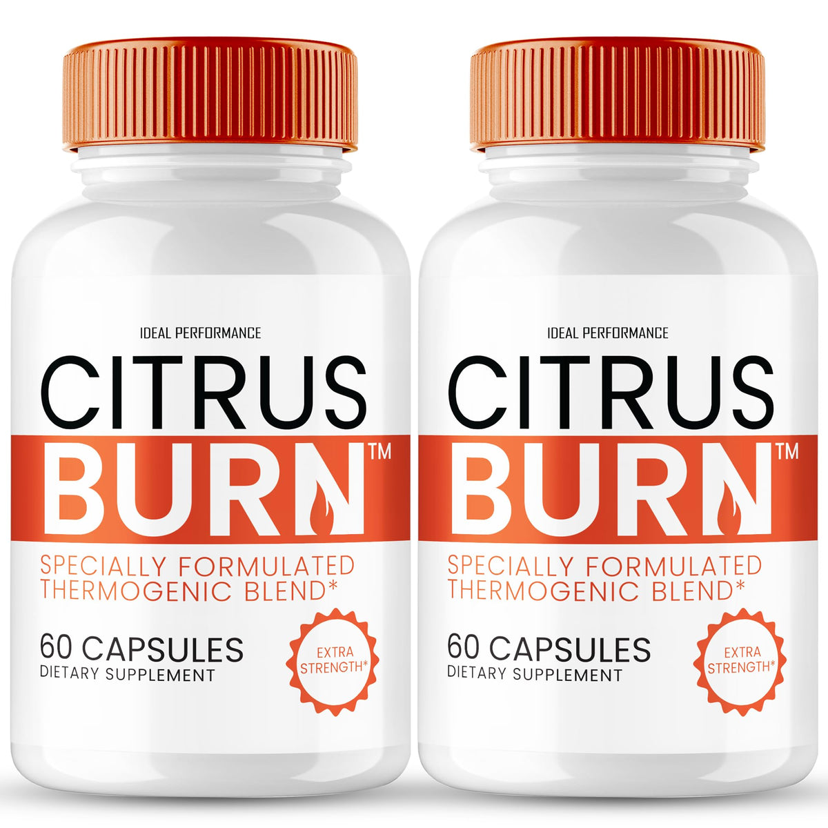 IDEAL PERFORMANCE Citrus Burn Capsule bottle for easy daily keto support.