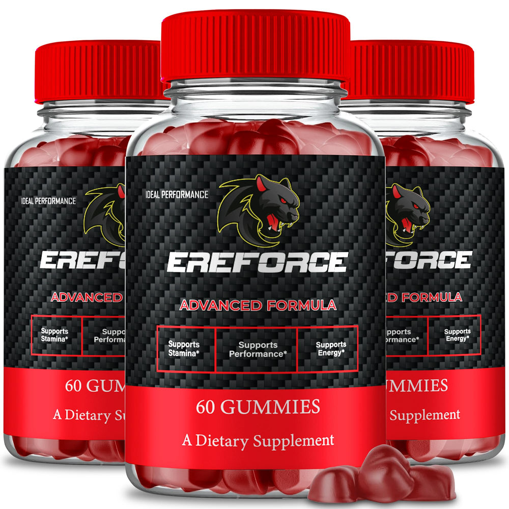 IDEAL PERFORMANCE Ereforce Gummies bottle front for daily wellness support