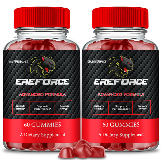 IDEAL PERFORMANCE Ereforce Gummies pack-front promoting daily wellness and convenient use.