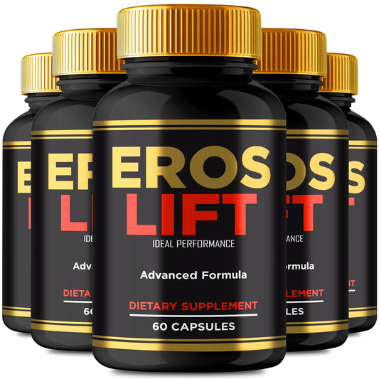 IDEAL PERFORMANCE Eros Lift capsules bottle close-up for daily energy support.