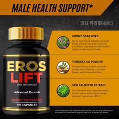 IDEAL PERFORMANCE Eros Lift capsules closeup suitable for pre-workout use.