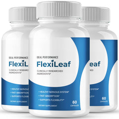 IDEAL PERFORMANCE Flexileaf capsules bottle close-up for joint support and mobility.