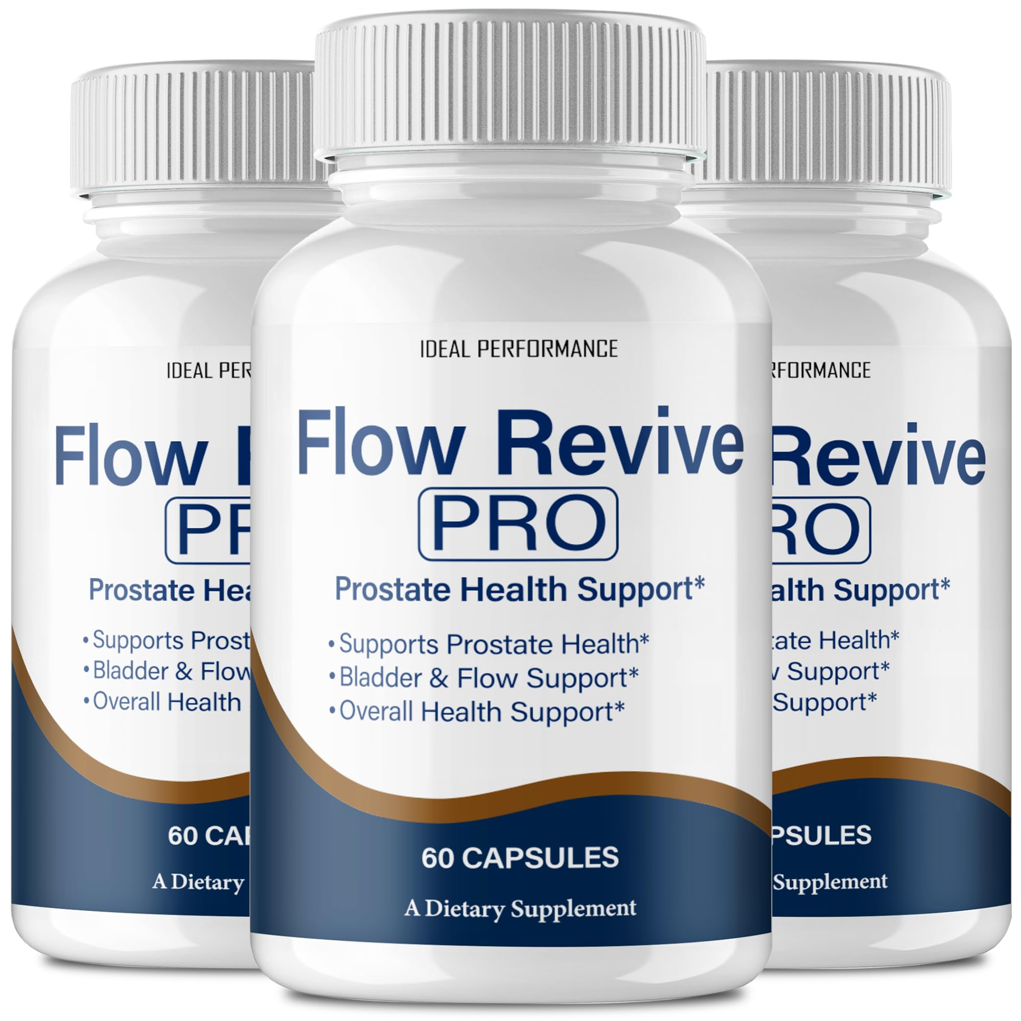 IDEAL PERFORMANCE Flow Revive pills bottle for daily wellness support